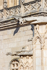 Burgos Cathedral exterior details, at Burgos, Spain