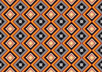 Geometric ethnic oriental ikat pattern traditional Design for background,fabric,wrapping,clothing,wallpaper,Batik,carpet,embroidery style.	