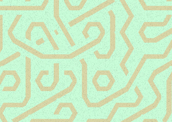 Colour Hexagon Tile Connection art background design illustration