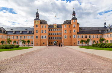Obraz premium Schwetzingen, Germany. Castle (Schloss Schwetzingen) - former summer residence of the Palatinate electors