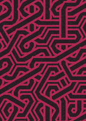 Colour Hexagon Tile Connection art background design illustration