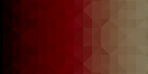 Abstract burgundy low-polygons generative background, illustration. Triangular pixelation.