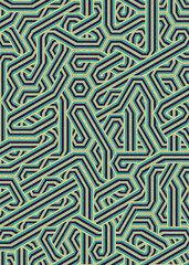 Colour Hexagon Tile Connection art background design illustration