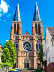 Fototapeta na wymiar Herz-Jesu Parish Church in Bregenz, Austria
