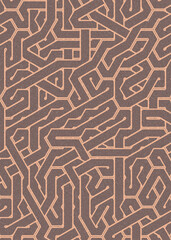 Colour Hexagon Tile Connection art background design illustration