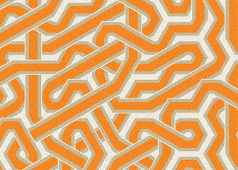 Colour Hexagon Tile Connection art background design illustration