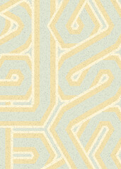 Colour Hexagon Tile Connection art background design illustration