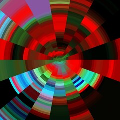 Red blue circular design abstract background with circles