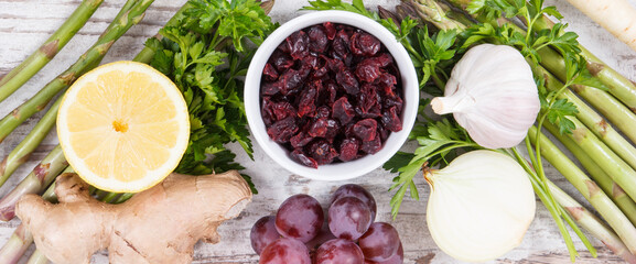 Best nutritious food for kidneys health. Healthy eating containing vitamins concept