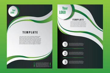 Abstract business flyer template. Cover modern brochure layout design in A4 size. Annual report vector and illustration design.
