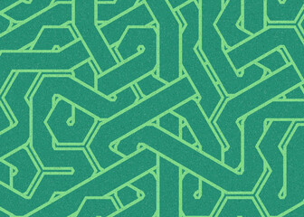 Colour Hexagon Tile Connection art background design illustration