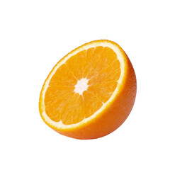 fresh orange fruit isolated on a white background
