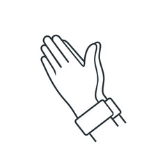 Obraz premium praying hands icon