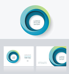 Business cards Design.  Vector Template layout.