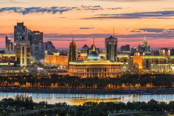 Fototapeta na wymiar The capital of Kazakhstan, the city of Astana