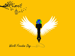 World Freedom Day. World press freedom day concept vector illustration. Just World Press Day to raise awareness of the importance of freedom of the press.