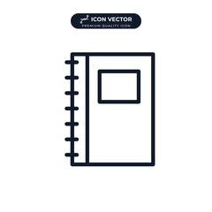book icon symbol template for graphic and web design collection logo vector illustration