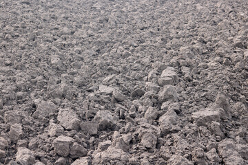Natural background with fertile black soil