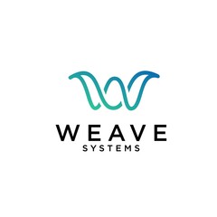 Wave and W Technology Logo Design, Abstract and Elegant Branding for Modern Web and Internet Solutions
