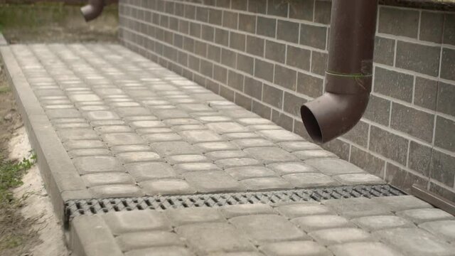 Storm Drain For Rain And Ground Water From Impervious Surfaces