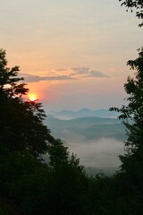 Sunrise over The Great Smoky Mountains