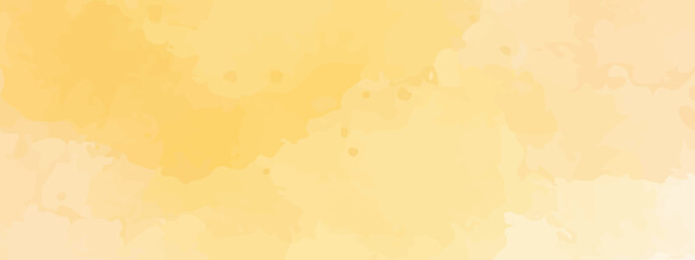 Light bright yellow watercolor background. Aquarelle ink paint paper texture canvas element for grunge text design, vintage card, retro template. 