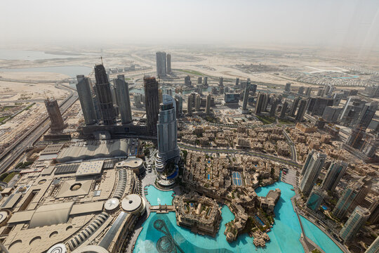 View of Dubai Downtown from the Burj Khalifa, UAE © Denys