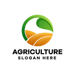 Agriculture Gradient Logo Design