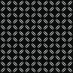 Black and white surface pattern texture. Bw ornamental graphic design. Mosaic ornaments. Pattern template. Vector illustration.