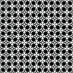 Black and white surface pattern texture. Bw ornamental graphic design. Mosaic ornaments. Pattern template. Vector illustration.