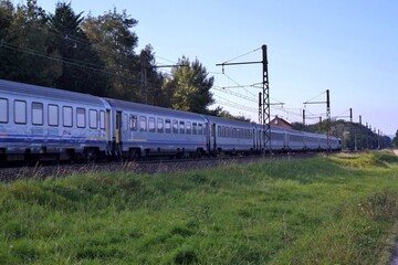 Obraz premium Un train de voyageurs.