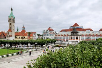 sopot, poland, architecture, building, city, europe, tower, town, landmark, travel, house,  tourism, 