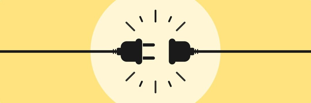 Plugged in connected