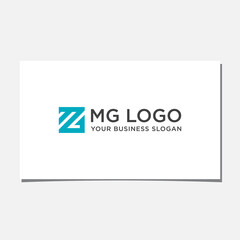 MG LETTER LOGO DESIGN VECTOR