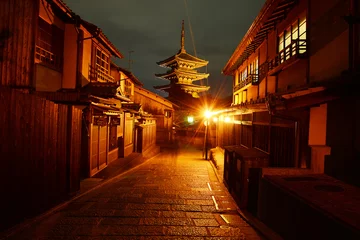 Tuinposter oude stad van kyoto © porbital