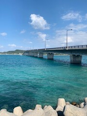 Obraz premium 浜漁港緑地公園 浜比嘉島 沖縄県