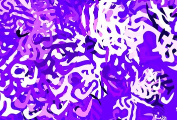Light Purple vector backdrop with memphis shapes.