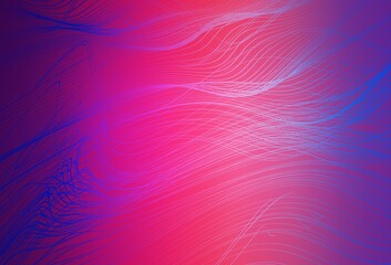 Light Purple, Pink vector blurred bright pattern.