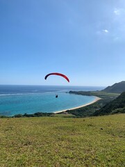 石垣島 パラグライダー テイクオフ 八重山諸島 沖縄県