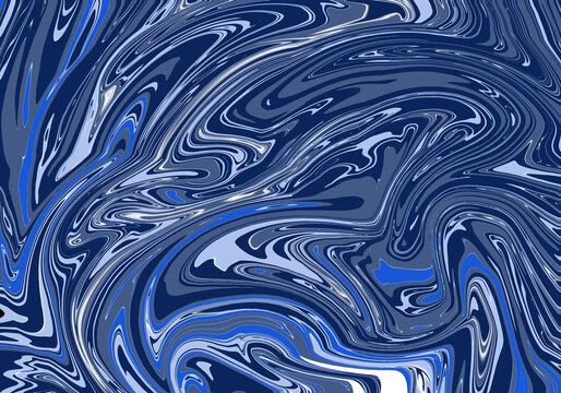 Aguas revueltas. Tormenta de mar. Galerna. Estampado abstracto en tonos azules.