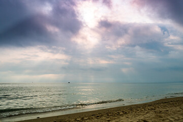 Delicious light at a beach in Marbella in Spain