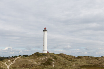 Der Leuchtturm in Lyngvig, Dänemark
