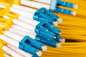Fiber optic single mode patch cord with connector type LC