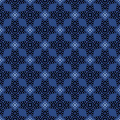 Seamless pattern with Geometric motifs in 3 colors