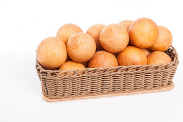 Fritter Traditional Colombian Food; Photo On White Background