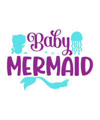 Mermaid Svg Bundle,Mermaid Svg,Give Me Vitamin Sea Svg,Birthday Girl Svg cut file