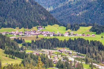 Aerial view of Cima Sappada in summer season, Italian Dolomites. © jovannig