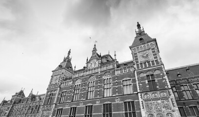 Amsterdam Centraal, exterior view of central station