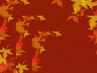 Autumn Color shades themed like orange, yellow , dark Brown Maple leaf background decent design wallpaper