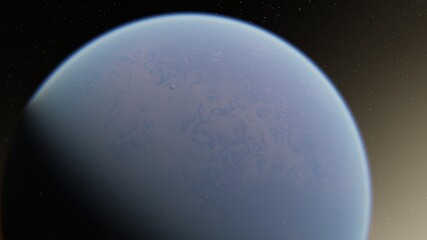 Obraz na płótnie Canvas Planets and galaxy, beauty of deep space 3d illustration